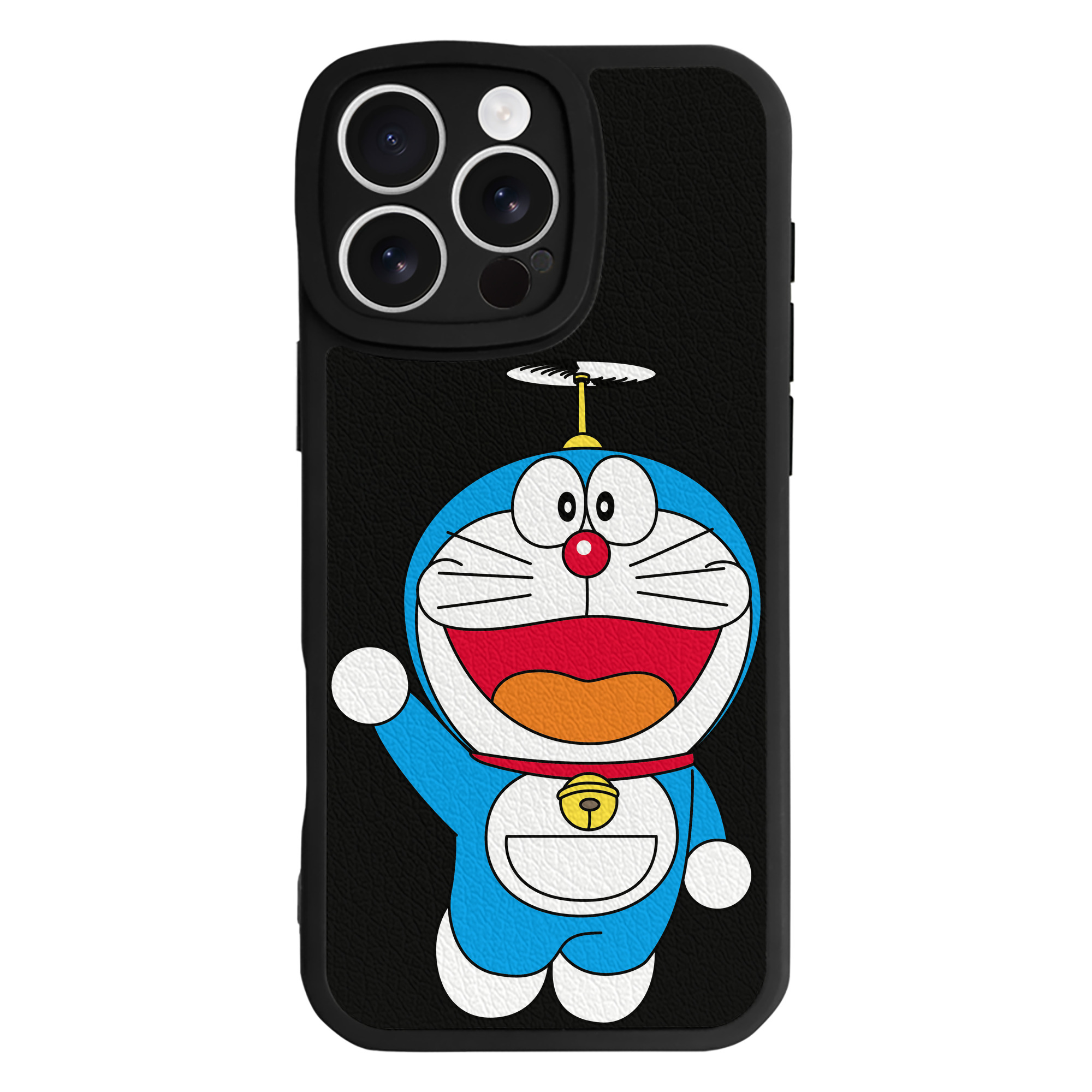 （画像用） ドラえもん Doraemon 【iPhone 16シリーズ対応】シリコンスマホケース（レザー調） 材質：シリコン